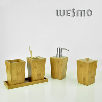 5 Piece WBB0456A Bamboo Bathroom Set, Environmentally