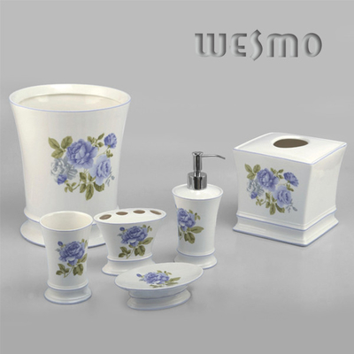 6 Piece Porcelain Bathroom Accessory Sets