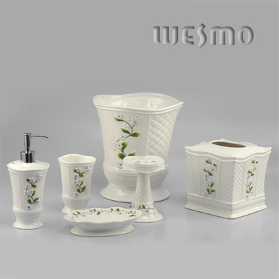 WBC0588B 6 Piece Modern Ceramic Bathroom Set